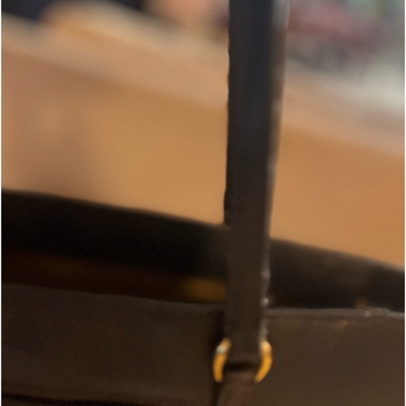 EUC Ralph Lauren Leather Colorblock Purse in green, navy, and cream - Picture 6 of 16